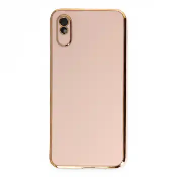 Xiaomi Redmi 9a Kılıf Volet Silikon - Pembe