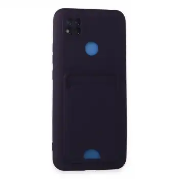 Xiaomi Redmi 9c Kılıf Kelvin Kartvizitli Silikon - Derin Mor
