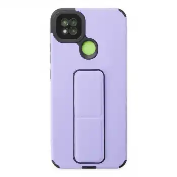 Xiaomi Redmi 9c Kılıf Mega Standlı Silikon - Lila