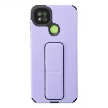 Xiaomi Redmi 9c Kılıf Mega Standlı Silikon - Lila