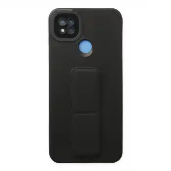 Xiaomi Redmi 9c Kılıf Mega Standlı Silikon - Siyah