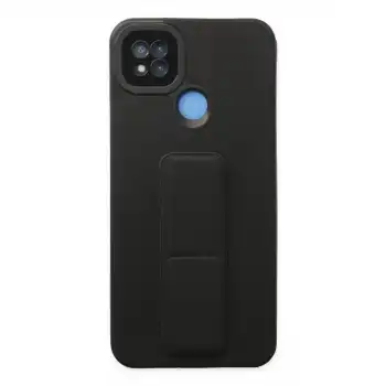 Xiaomi Redmi 9c Kılıf Mega Standlı Silikon - Siyah