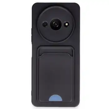 Xiaomi Redmi A3 4g Kılıf Kelvin Kartvizitli Silikon - Siyah
