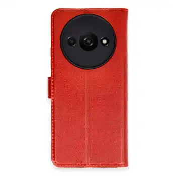 Xiaomi Redmi A3 4g Kılıf Trend S Plus Kapaklı Kılıf - Kırmızı