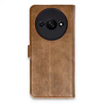 Xiaomi Redmi A3 4g Kılıf Trend S Plus Kapaklı Kılıf - Taba