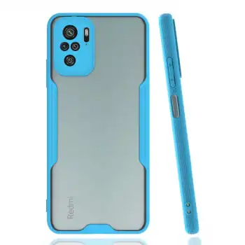 Xiaomi Redmi Note 10 Kılıf Platin Silikon - Mavi
