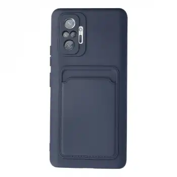 Xiaomi Redmi Note 10 Pro Kılıf Kelvin Kartvizitli Silikon - Lacivert