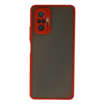 Xiaomi Redmi Note 10 Pro Kılıf Montreal Silikon Kapak - Kırmızı