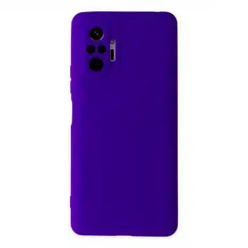 Xiaomi Redmi Note 10 Pro Kılıf Nano İçi Kadife Silikon - Mor