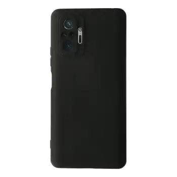 Xiaomi Redmi Note 10 Pro Kılıf Nano İçi Kadife Silikon - Siyah