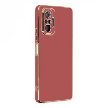 Xiaomi Redmi Note 10 Pro Kılıf Volet Silikon - Kırmızı