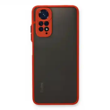Xiaomi Redmi Note 11 Kılıf Montreal Silikon Kapak - Kırmızı