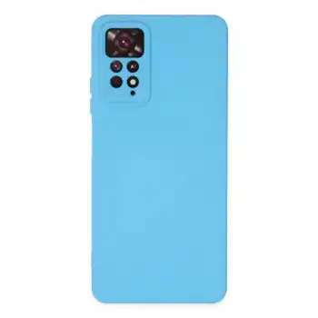 Xiaomi Redmi Note 11 Pro Kılıf Nano İçi Kadife Silikon - Mavi