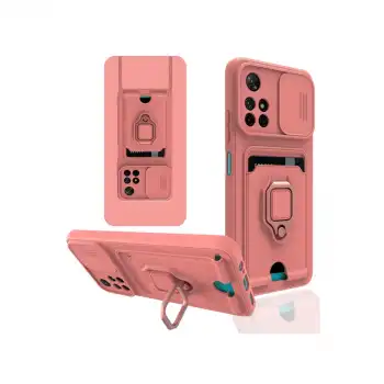 Xiaomi Redmi Note 11t Kılıf Zuma Kartvizitli Yüzüklü Silikon - Pembe