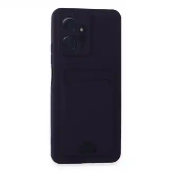 Xiaomi Redmi Note 12 4g Kılıf Kelvin Kartvizitli Silikon - Derin Mor