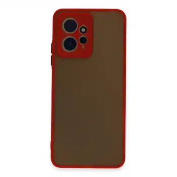 Xiaomi Redmi Note 12 4g Kılıf Montreal Silikon Kapak - Kırmızı