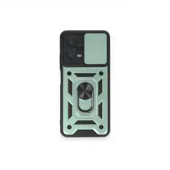 Xiaomi Redmi Note 12 4g Kılıf Pars Lens Yüzüklü Silikon - Yeşil
