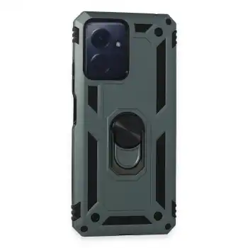 Xiaomi Redmi Note 12 4g Kılıf Sofya Yüzüklü Silikon Kapak - Yeşil