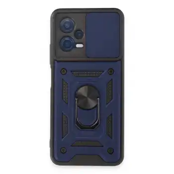 Xiaomi Redmi Note 12 5g Kılıf Pars Lens Yüzüklü Silikon - Lacivert