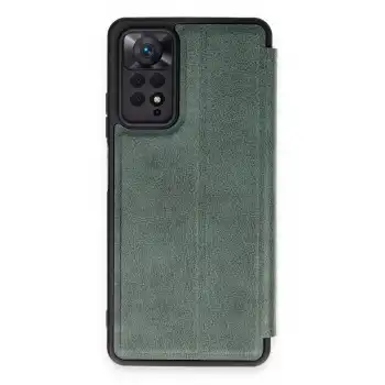 Xiaomi Redmi Note 12 Pro 4g Kılıf Flip Cover - Koyu Yeşil