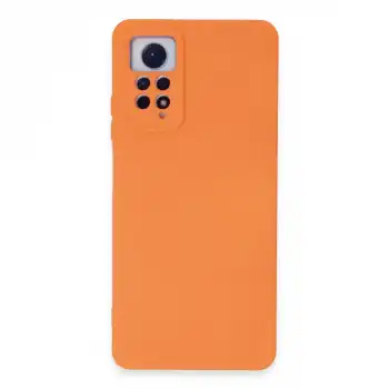 Xiaomi Redmi Note 12 Pro 4g Kılıf Nano İçi Kadife Silikon - Turuncu