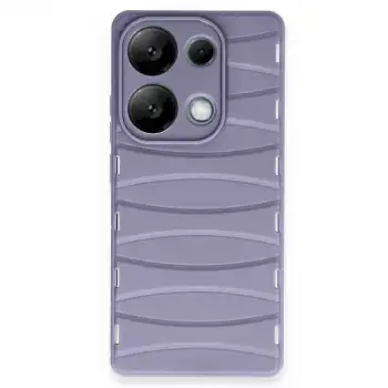 Xiaomi Redmi Note 13 Pro 4g Kılıf Bibercas Silikon Kapak - Lila