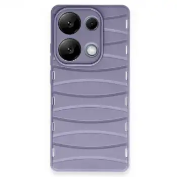 Xiaomi Redmi Note 13 Pro 4g Kılıf Bibercas Silikon Kapak - Lila