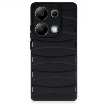 Xiaomi Redmi Note 13 Pro 4g Kılıf Bibercas Silikon Kapak - Siyah