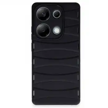 Xiaomi Redmi Note 13 Pro 4g Kılıf Bibercas Silikon Kapak - Siyah
