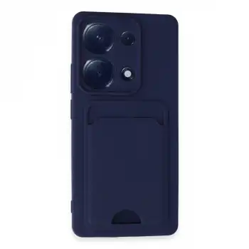 Xiaomi Redmi Note 13 Pro 4g Kılıf Kelvin Kartvizitli Silikon - Lacivert