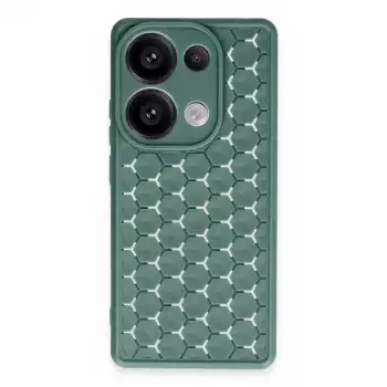 Xiaomi Redmi Note 13 Pro 4g Kılıf Petek Silikon Kapak - Koyu Yeşil