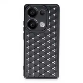 Xiaomi Redmi Note 13 Pro 4g Kılıf Petek Silikon Kapak - Siyah