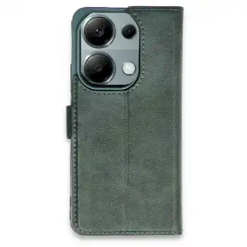 Xiaomi Redmi Note 13 Pro 4g Kılıf Trend S Plus Kapaklı Kılıf - Yeşil