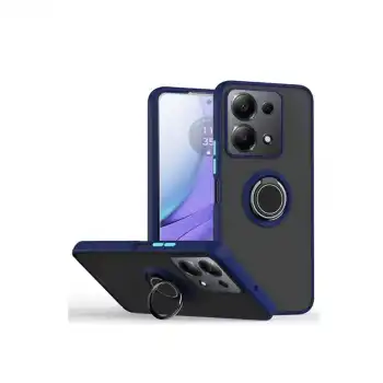 Xiaomi Redmi Note 13 Pro 4g Montreal Yüzüklü Silikon Kapak - Lacivert