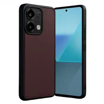 Xiaomi Redmi Note 13 Pro 5g Kılıf Aras Deri Kapak - Bordo