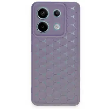 Xiaomi Redmi Note 13 Pro 5g Kılıf Petek Silikon Kapak - Lila
