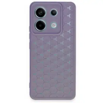 Xiaomi Redmi Note 13 Pro 5g Kılıf Petek Silikon Kapak - Lila
