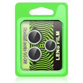 Xiaomi Redmi Note 14 4g Raze Metal Kamera Lens - Gümüş