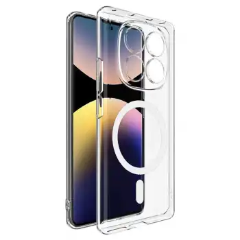 Xiaomi Redmi Note 14 Pro 4g Combo Sert Şeffaf Magsafe Kapak - Şeffaf