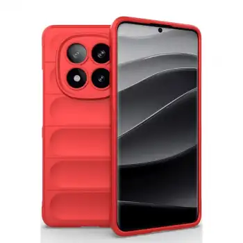 Xiaomi Redmi Note 14 Pro 4g Kılıf Optimum Silikon - Kırmızı