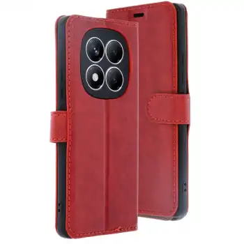 Xiaomi Redmi Note 14 Pro 4g Kılıf Trend S Plus Kapaklı Kılıf - Kırmızı