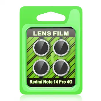 Xiaomi Redmi Note 14 Pro 4g Raze Metal Kamera Lens - Gümüş