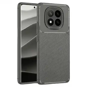 Xiaomi Redmi Note 14 Pro Plus Kılıf Auto Focus Karbon Kapak - Gri