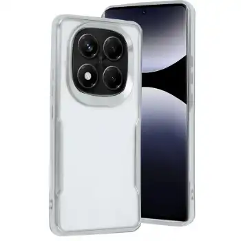 Xiaomi Redmi Note 14 Pro Plus Kılıf Boyi Silikon Kapak - Gümüş