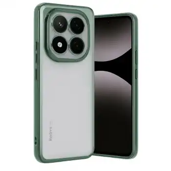 Xiaomi Redmi Note 14 Pro Plus Kılıf Razer Lensli Silikon - Yeşil