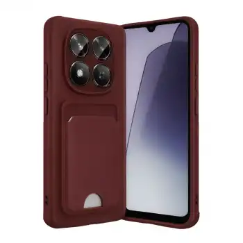 Xiaomi Redmi Note 15 Pro 4g Kelvin Kartvizitli Silikon - Bordo