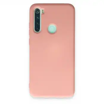 Xiaomi Redmi Note 8 Kılıf Nano İçi Kadife Silikon - Pudra