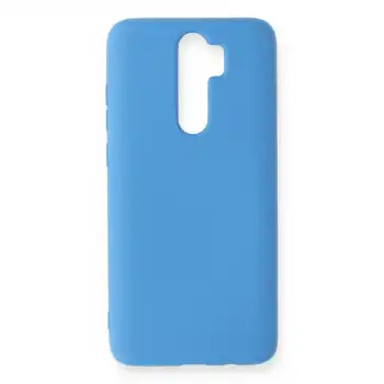 Xiaomi Redmi Note 8 Pro Kılıf Nano İçi Kadife Silikon - Mavi