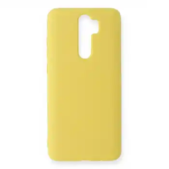 Xiaomi Redmi Note 8 Pro Kılıf Nano İçi Kadife Silikon - Sarı