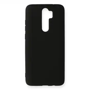 Xiaomi Redmi Note 8 Pro Kılıf Nano İçi Kadife Silikon - Siyah